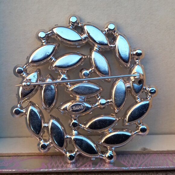 B. David Earrings & Brooch Set Aurora Borealis + Original Box - Picture 10 of 16